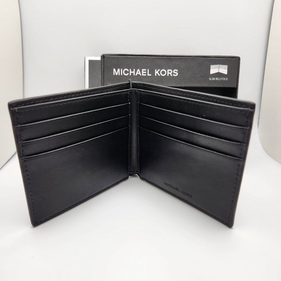 Michael Kors Jet Set Men's Slim Billfold Wallet- Brown/Black - NWT - Picture 2 of 6